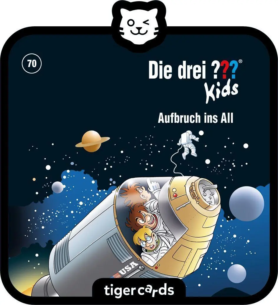 Cover: 4260535482290 | tigercard - Die drei ??? Kids - Folge 70: Aufbruch ins All | Deutsch