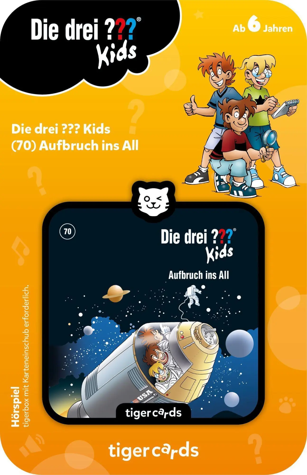 Bild: 4260535482290 | tigercard - Die drei ??? Kids - Folge 70: Aufbruch ins All | Deutsch