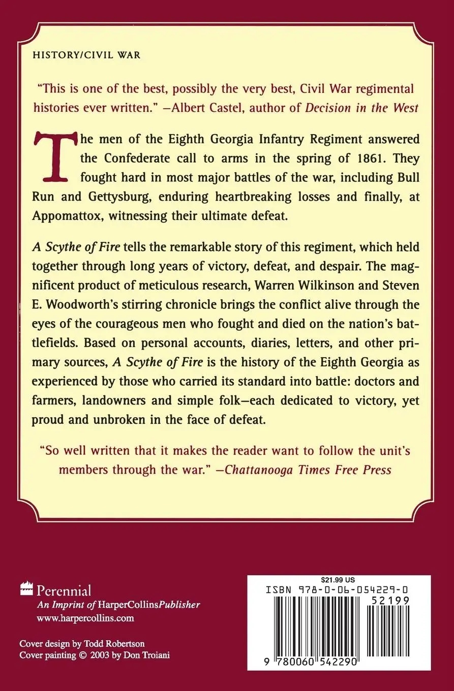 Rückseite: 9780060542290 | A Scythe of Fire | Steven E Woodworth | Taschenbuch | Englisch | 2003