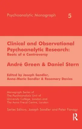 Cover: 9781855752290 | Clinical and Observational Psychoanalytic Research | Rosemary Davies