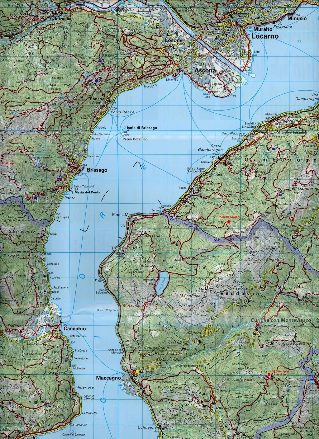 Bild: 9783259022290 | KuF Schweiz Wanderkarte 29 Tessin Süd - Sottoceneri 1 : 60 000 | 2025