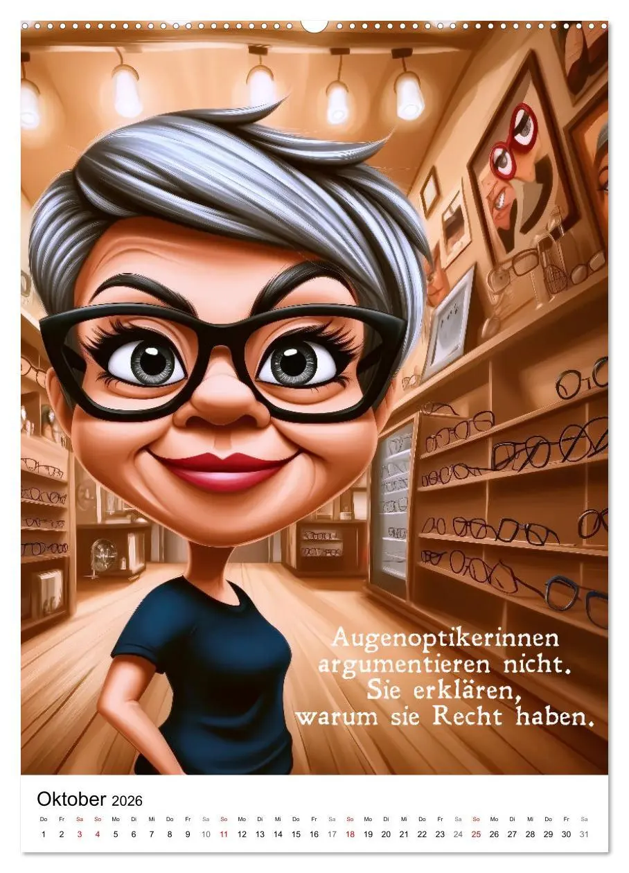 Bild: 9783457262290 | Optikersprüche (hochwertiger Premium Wandkalender 2026 DIN A2...