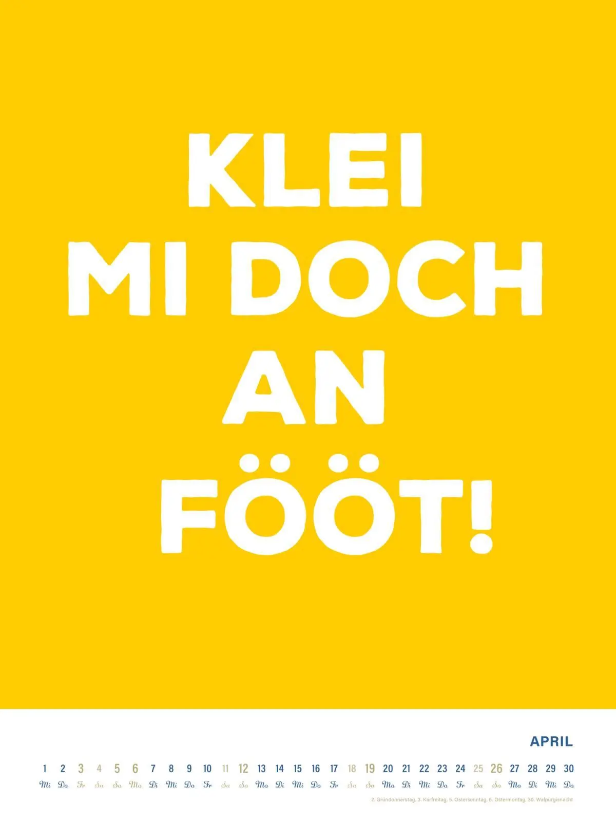 Bild: 9783830322290 | MOIN Wandkalender 2026 - Watt mutt, dat mutt | Kalender | 28 S. | 2026