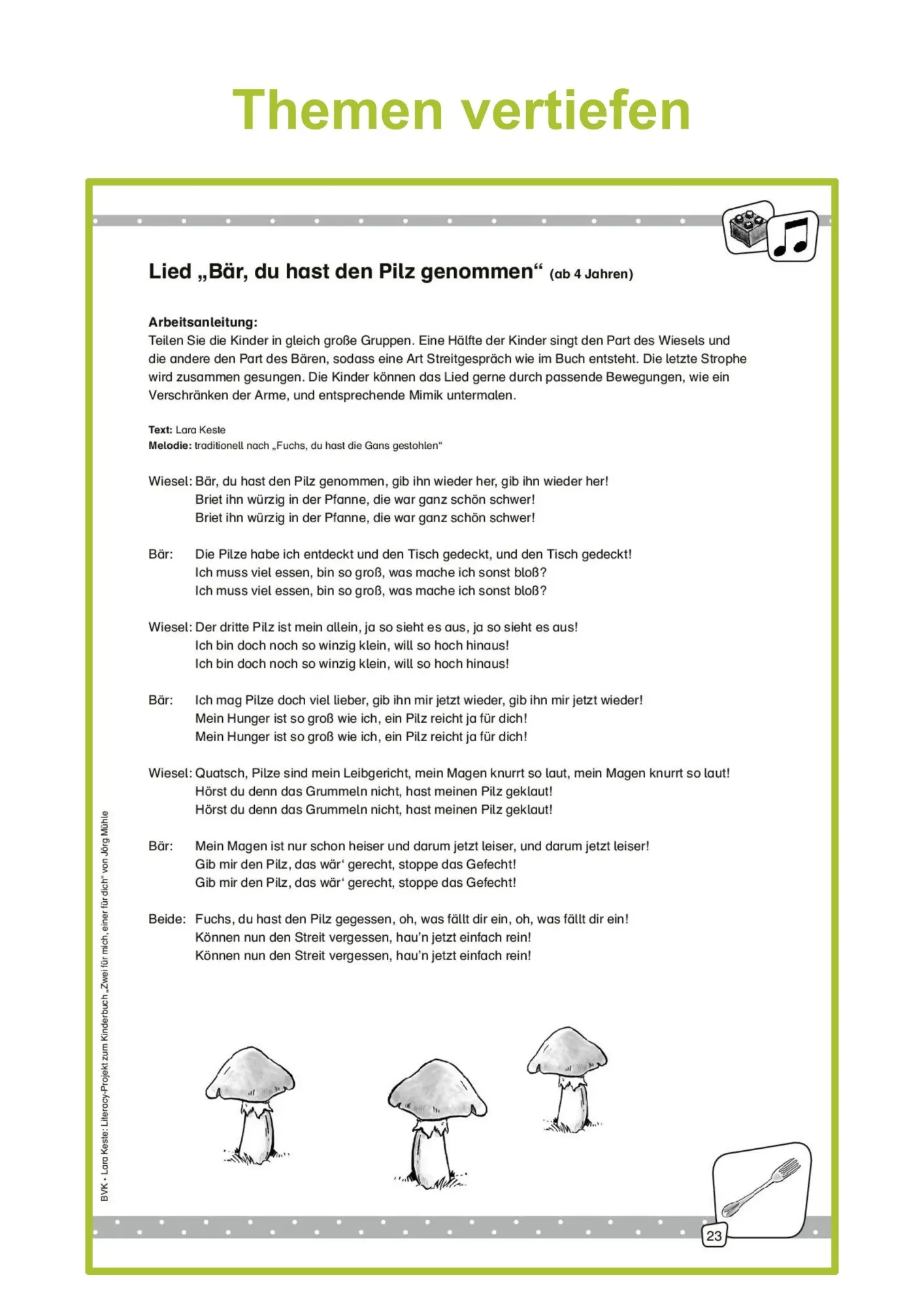 Bild: 9783965202290 | Literacy-Projekt zum Kinderbuch Zwei für mich, einer für dich | Keste