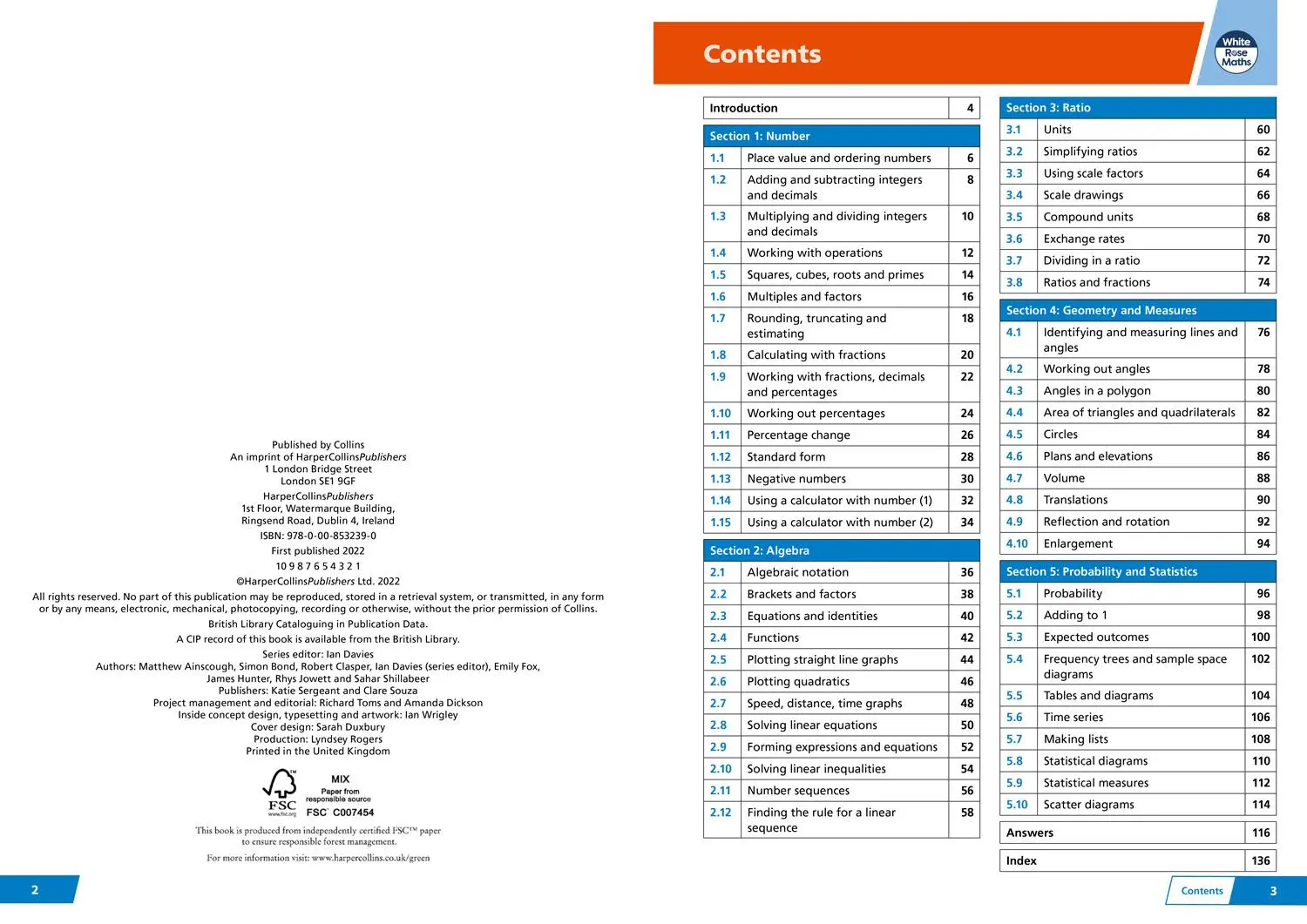Bild: 9780008532390 | White Rose Maths | Collins Gcse | Taschenbuch | Englisch | 2022