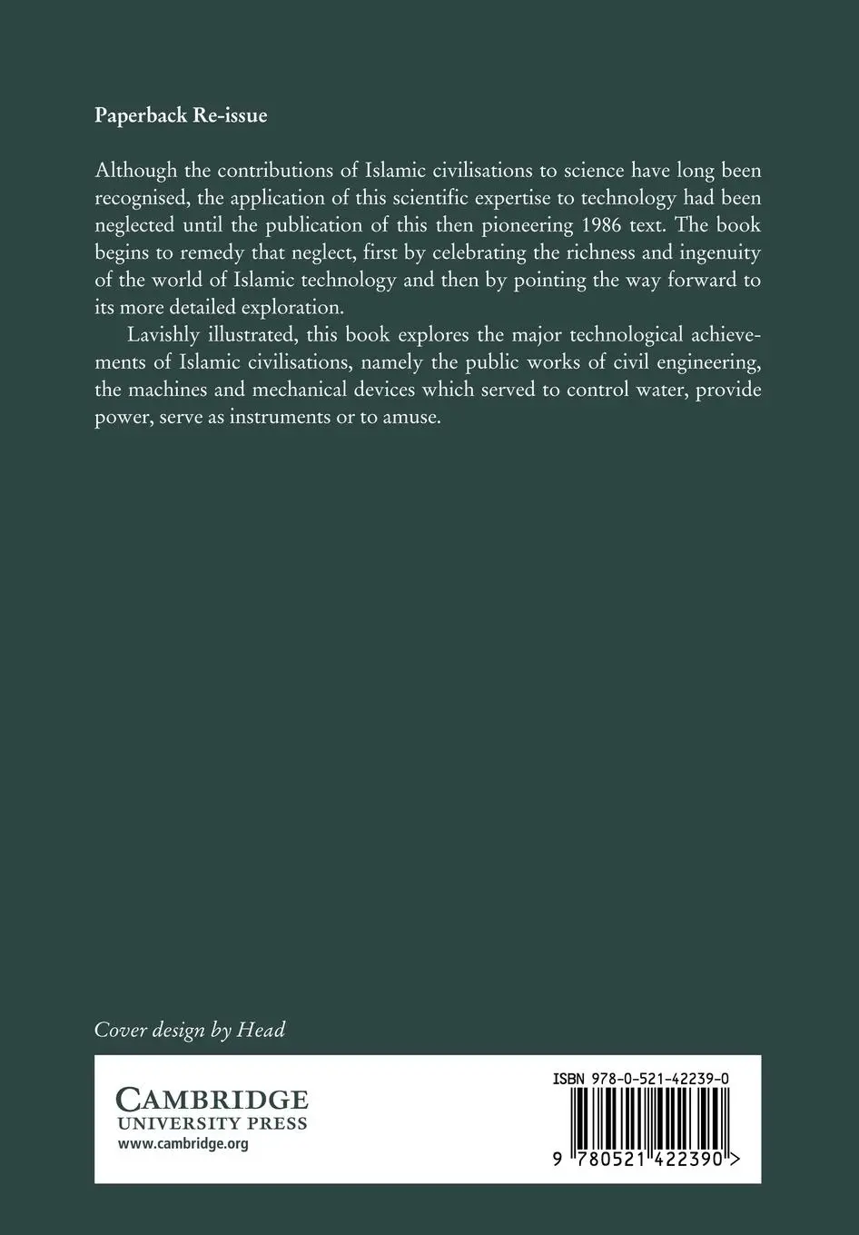 Rückseite: 9780521422390 | Islamic Technology | An Illustrated History | Al Hassan (u. a.) | Buch