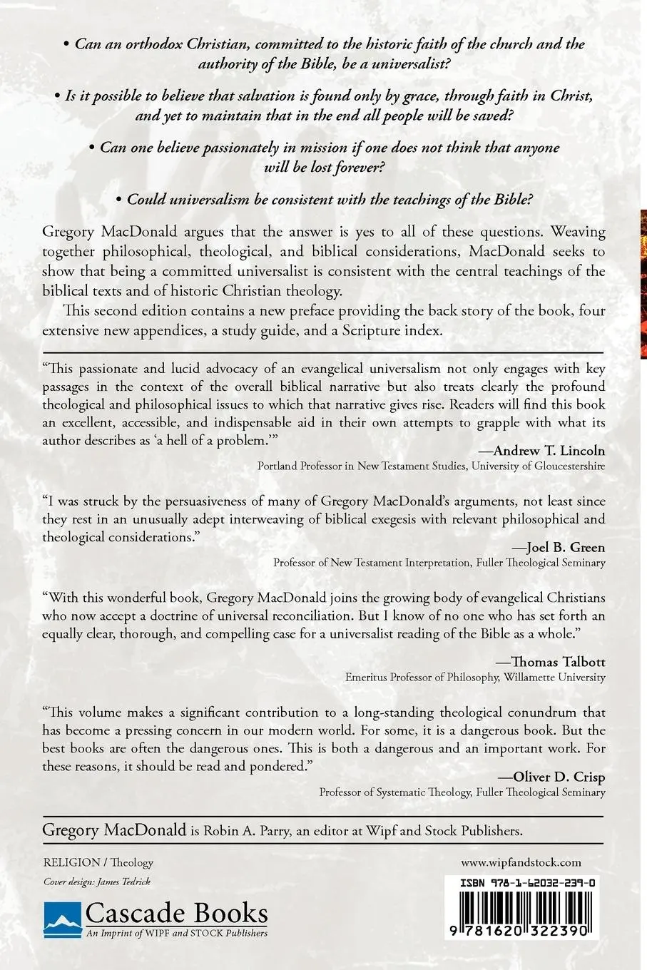 Rückseite: 9781620322390 | The Evangelical Universalist | Gregory Macdonald | Taschenbuch | 2012