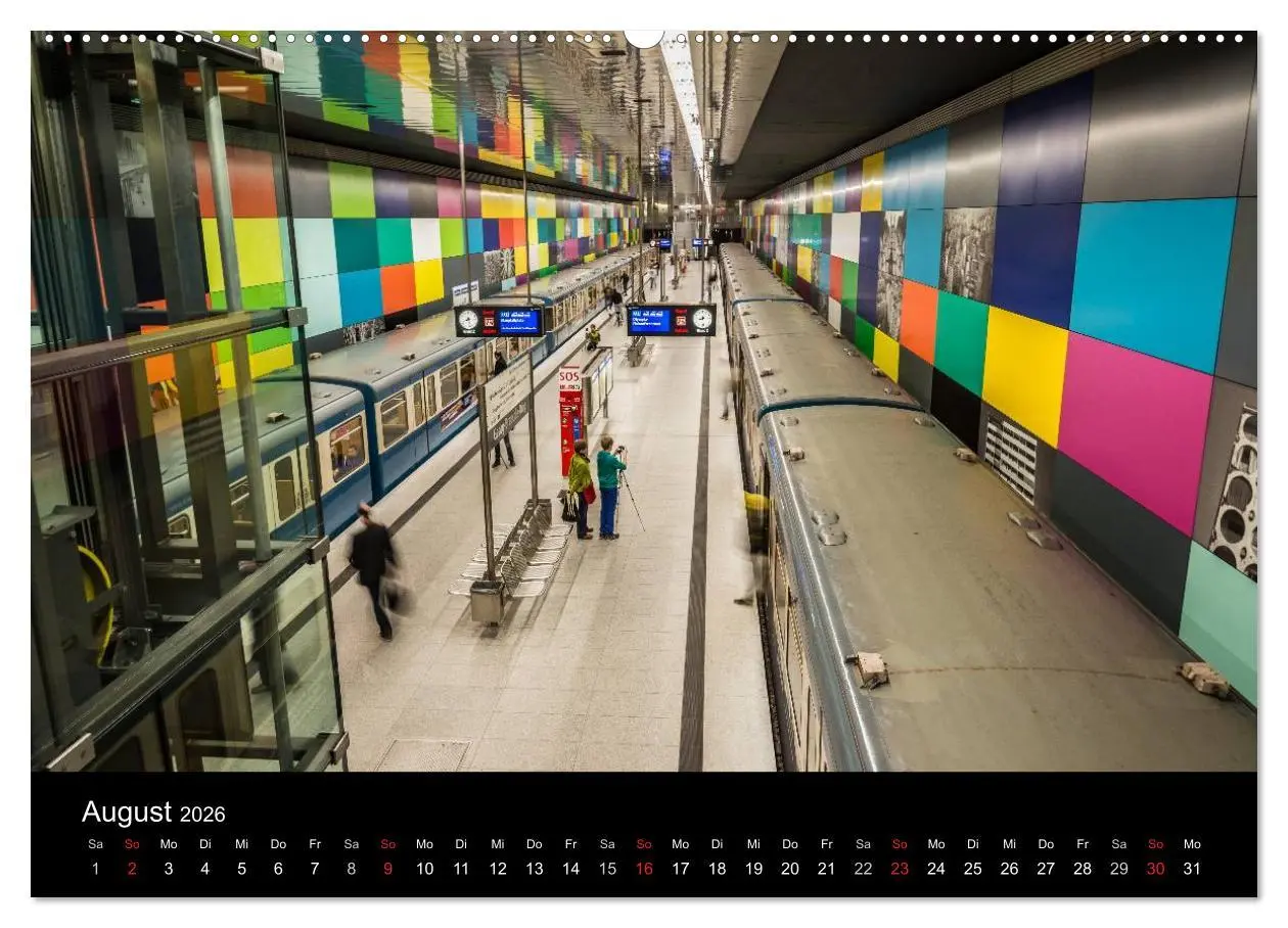 Bild: 9783516102390 | U-Bahn in München (Wandkalender 2026 DIN A2 quer), CALVENDO...