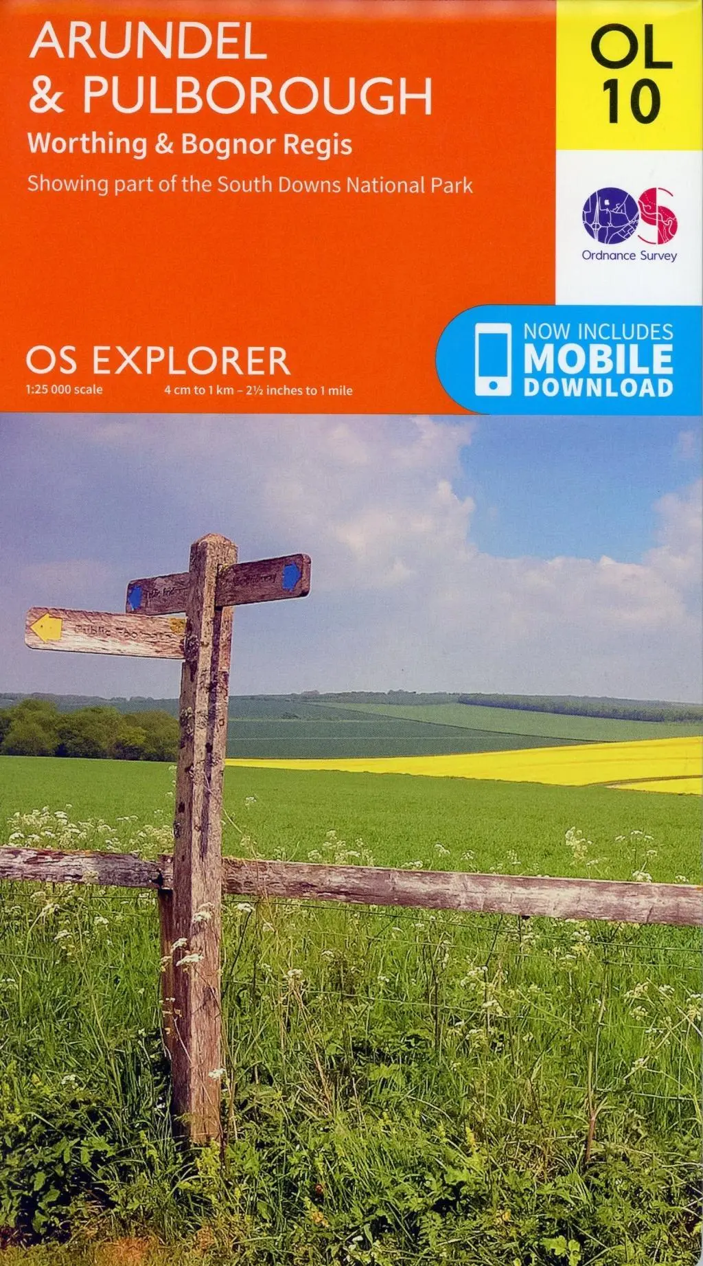 Cover: 9780319242490 | Arundel &amp; Pulborough, Worthing &amp; Bognor Regis | Ordnance Survey | 2015