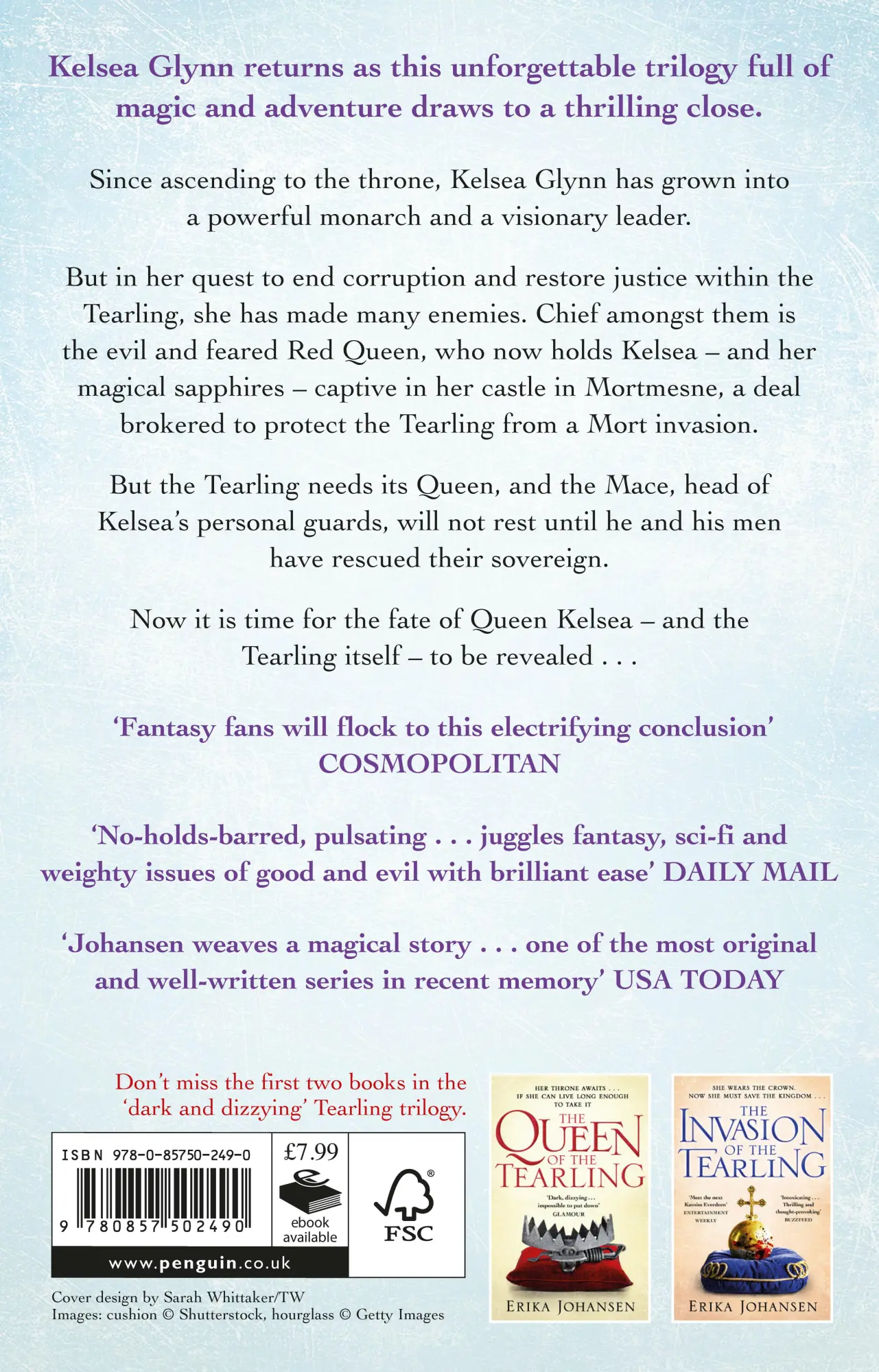 Rückseite: 9780857502490 | The Fate of the Tearling | The Tearling Trilogy 3 | Erika Johansen