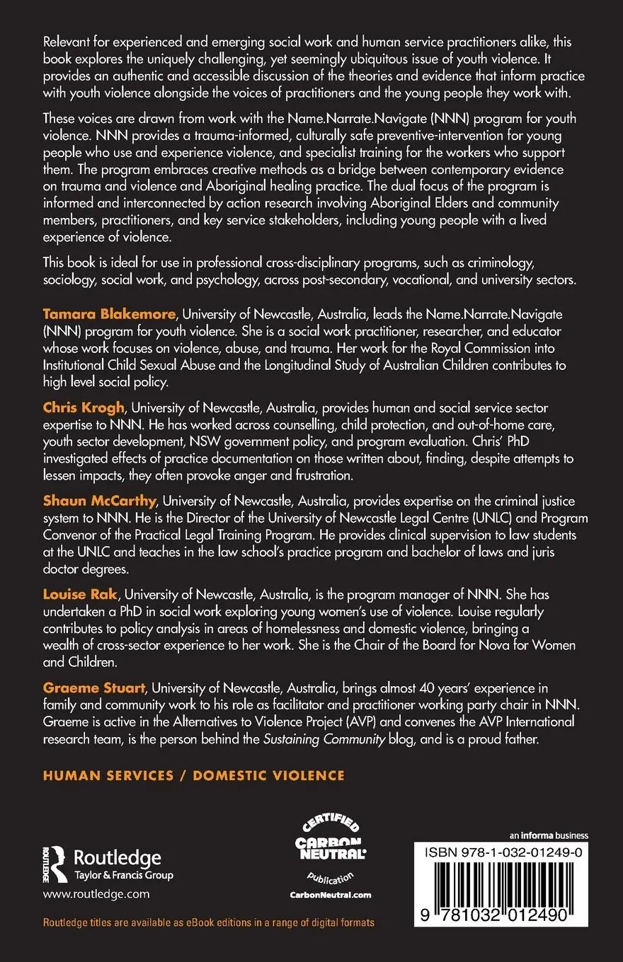 Rückseite: 9781032012490 | Working with Youth Violence | The Name. Narrate. Navigate program