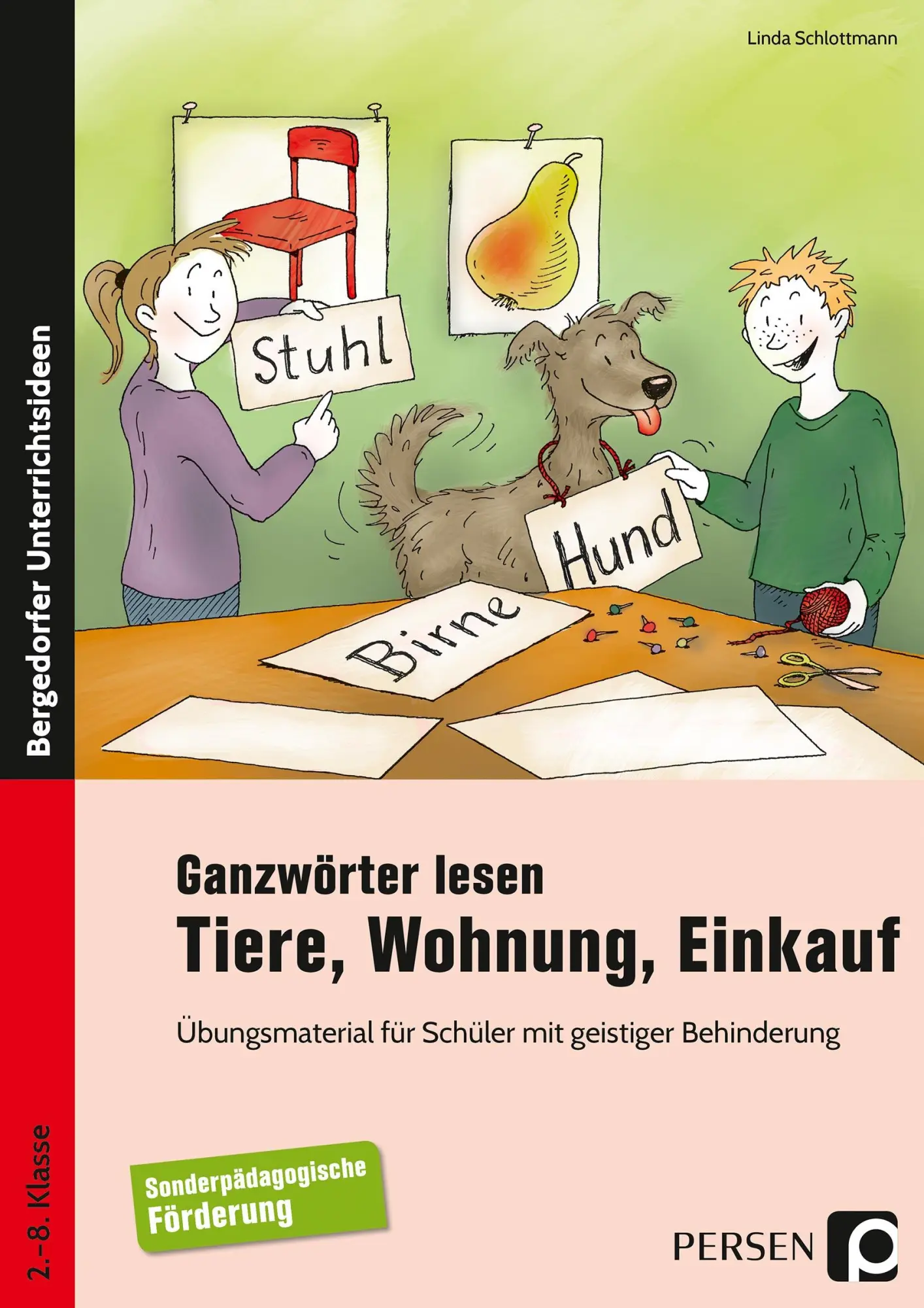 Cover: 9783403232490 | Ganzwörter lesen: Tiere, Wohnung, Einkauf | Linda Schlottmann | 99 S.