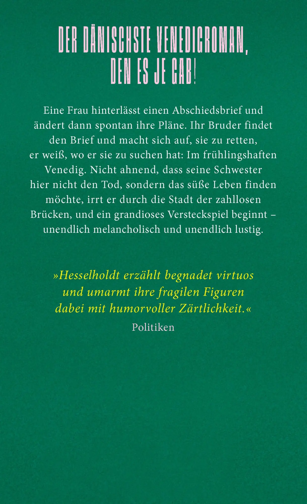 Bild: 9783446282490 | Venezianisches Idyll | Roman | Christina Hesselholdt | Buch | 192 S.