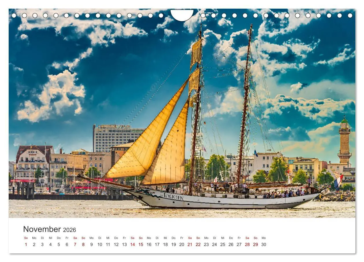 Bild: 9783457622490 | Warnemünde by Olaf Rehmert (Wandkalender 2026 DIN A4 quer),...