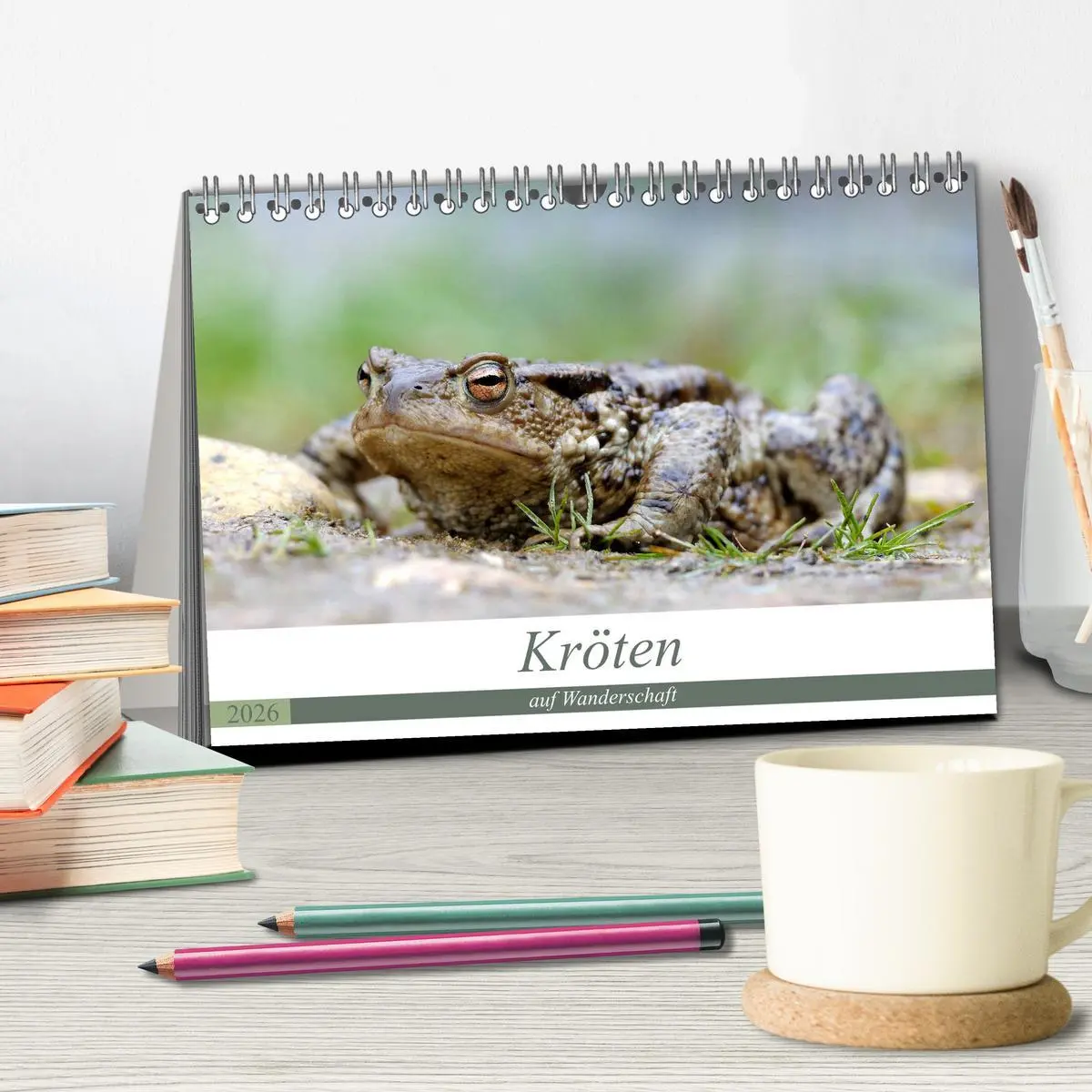 Bild: 9783457862490 | Kröten auf Wanderschaft (Tischkalender 2026 DIN A5 quer), CALVENDO...