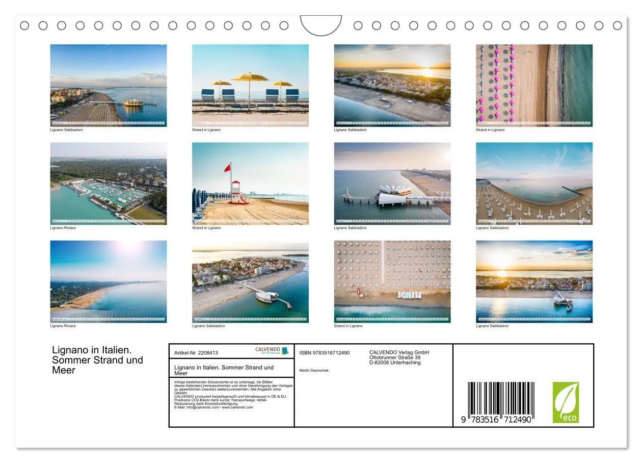 Bild: 9783516712490 | Lignano in Italien. Sommer Strand und Meer (Wandkalender 2026 DIN...