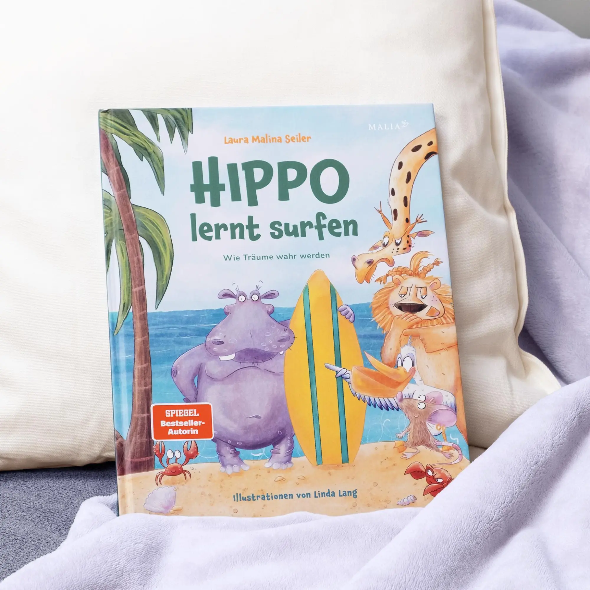 Bild: 9783949822490 | Hippo lernt Surfen - Wie Träume wahr werden | Laura Malina Seiler