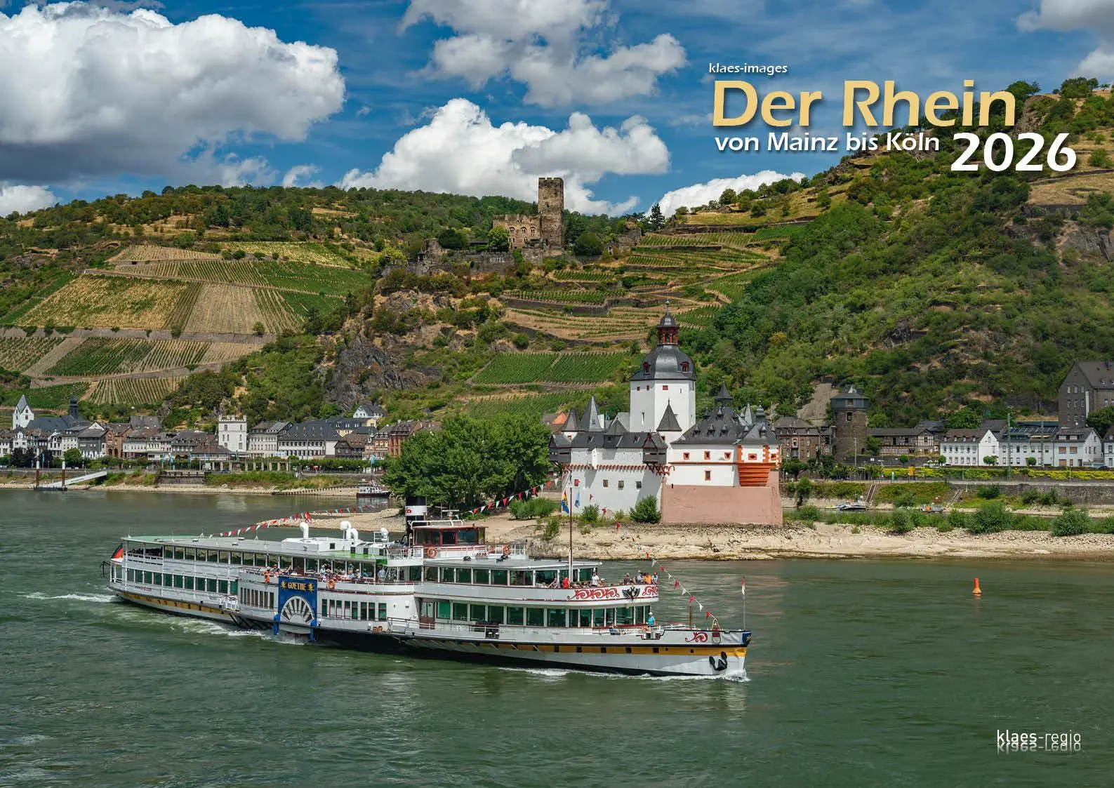 Cover: 9783965352490 | Der Rhein von Mainz bis Köln 2026 Bildkalender A3 Spiralbindung | 2026