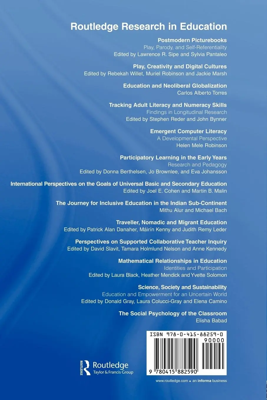 Rückseite: 9780415882590 | The Social Psychology of the Classroom | Elisha Babad | Taschenbuch