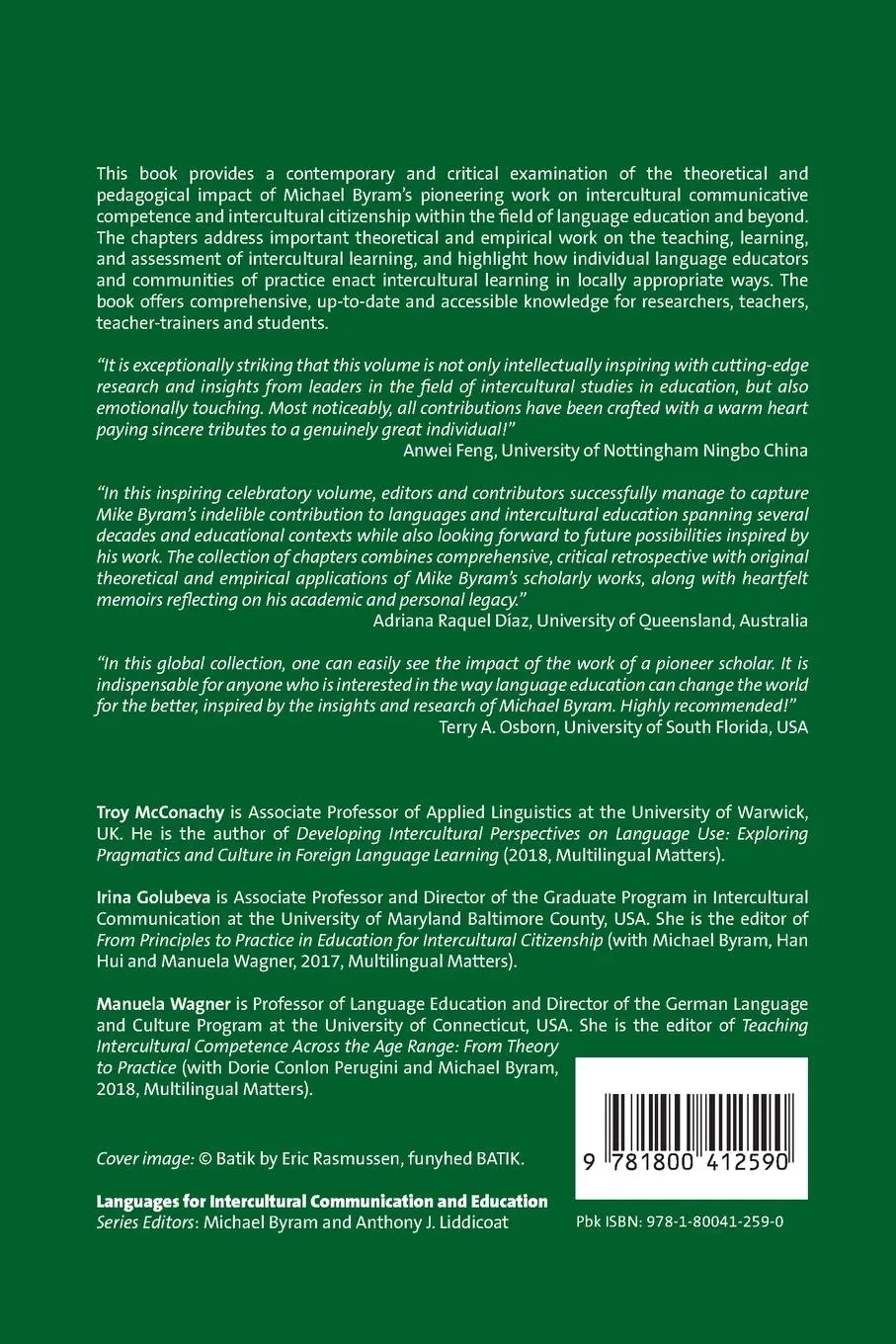 Rückseite: 9781800412590 | Intercultural Learning in Language Education and Beyond | Taschenbuch