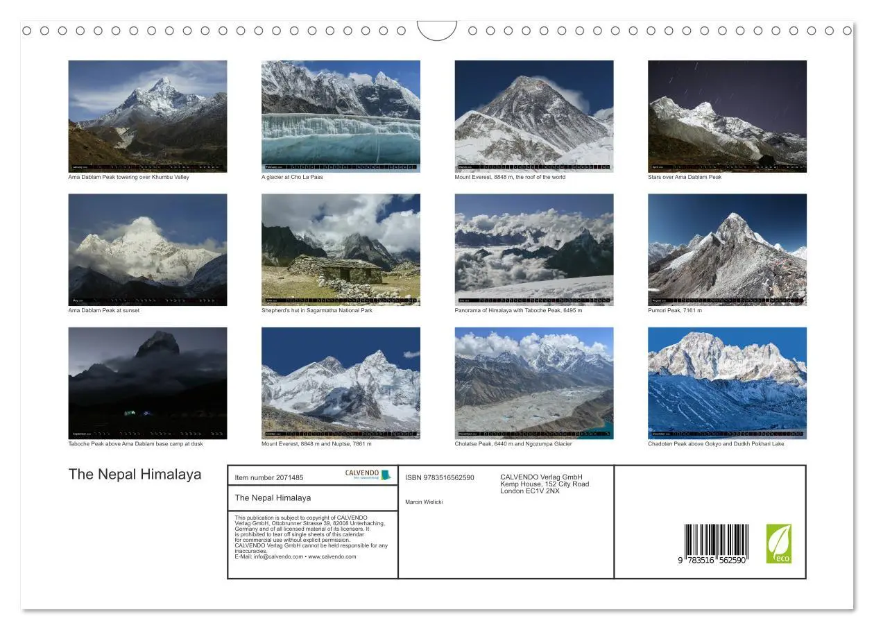 Bild: 9783516562590 | The Nepal Himalaya (Wall Calendar 2026 DIN A3 landscape), CALVENDO...