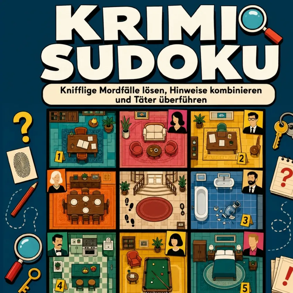 Cover: 9789403932590 | Krimi Sudoku: Knifflige Mordfälle lösen, Hinweise kombinieren und...