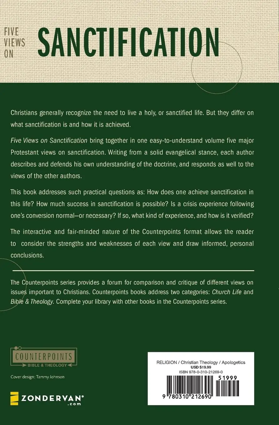 Rückseite: 9780310212690 | The Five Views on Sanctification (Revised) (Revised) | Dieter (u. a.)
