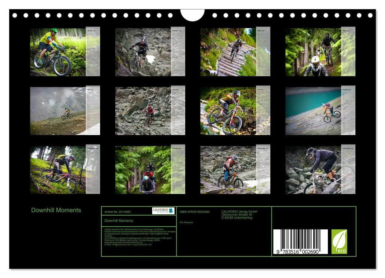 Bild: 9783516002690 | Downhill Moments (Wandkalender 2026 DIN A4 quer), CALVENDO...