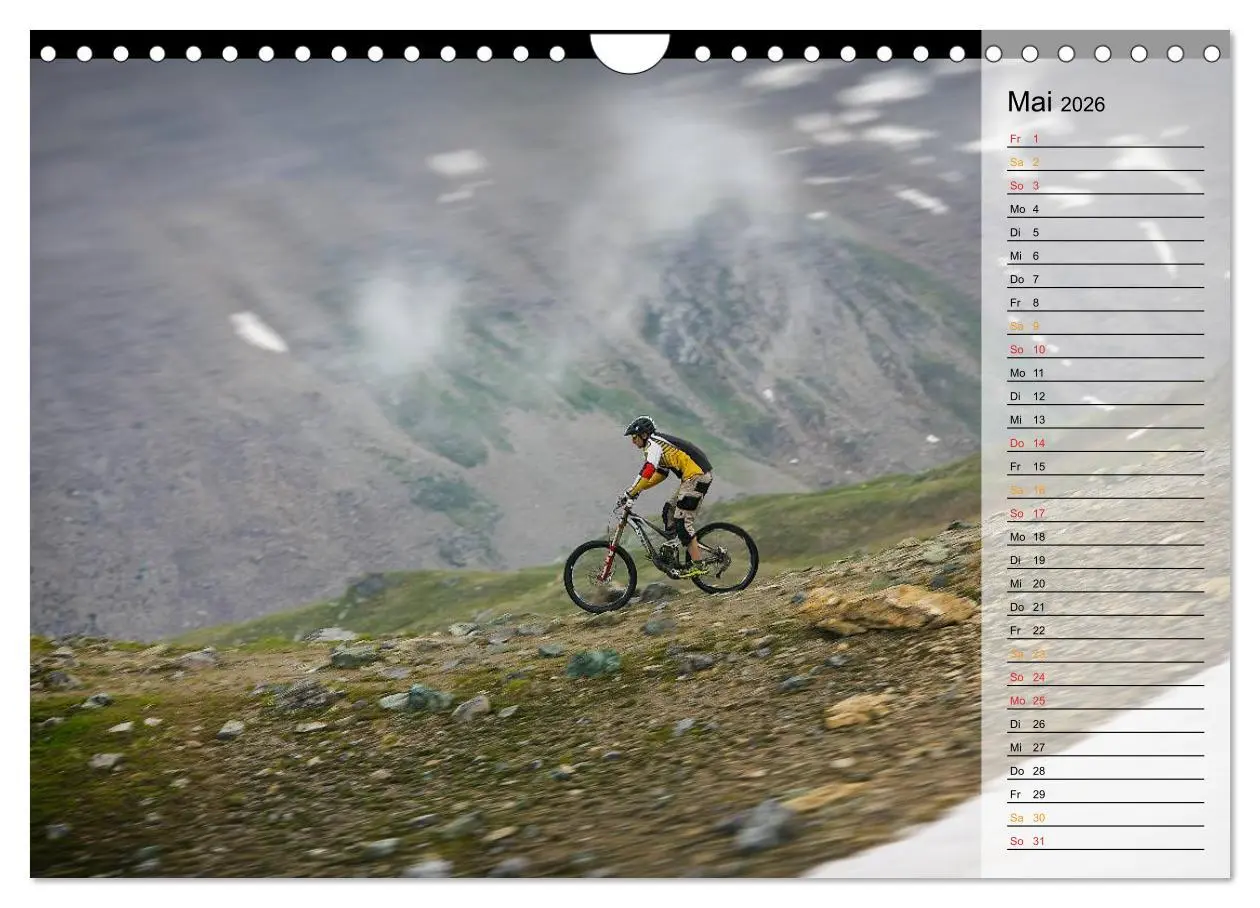 Bild: 9783516002690 | Downhill Moments (Wandkalender 2026 DIN A4 quer), CALVENDO...