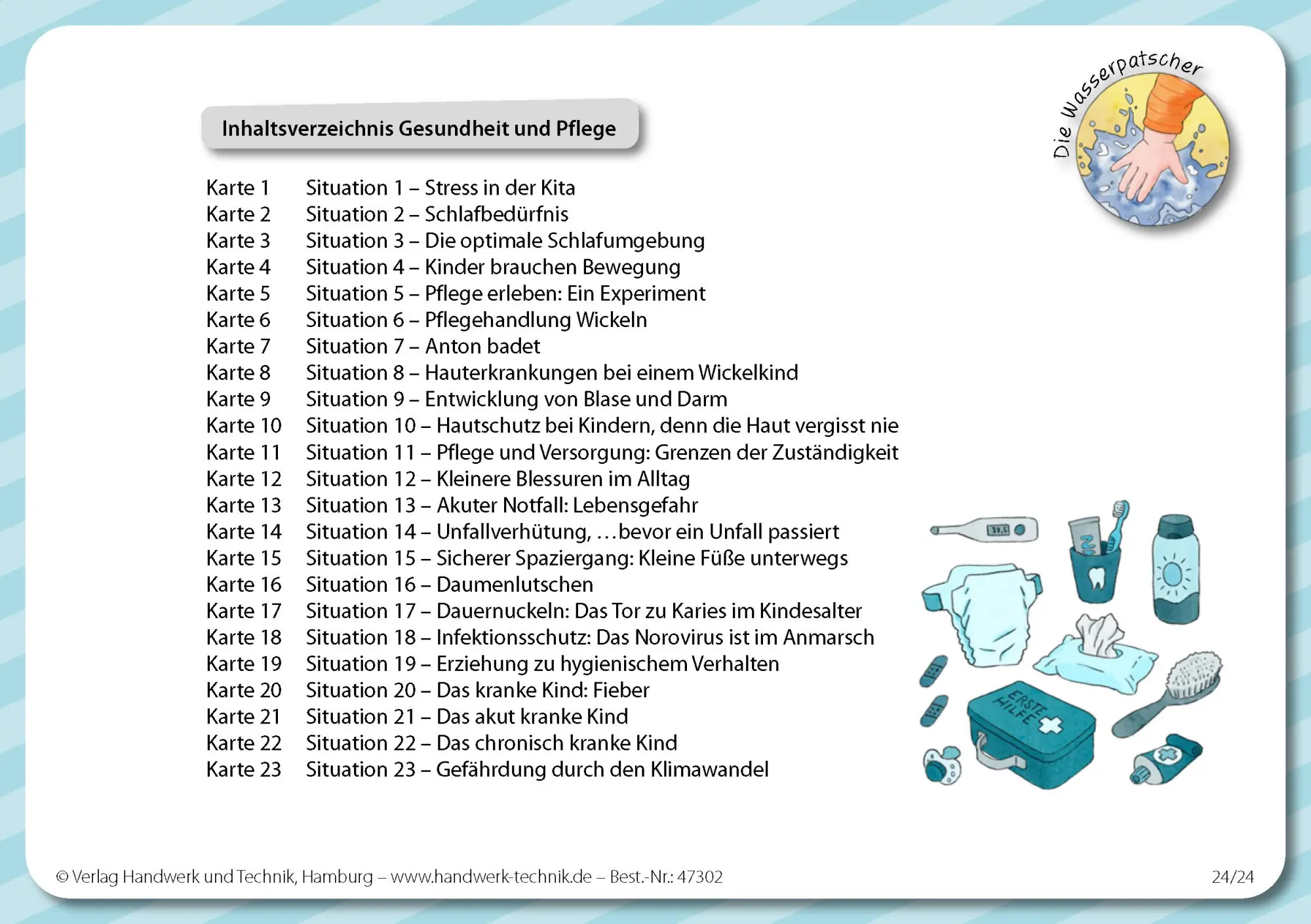 Cover: 9783582342690 | Kartenset Krippe - Die Wasserpatscher | Heike Schulz (u. a.) | Box