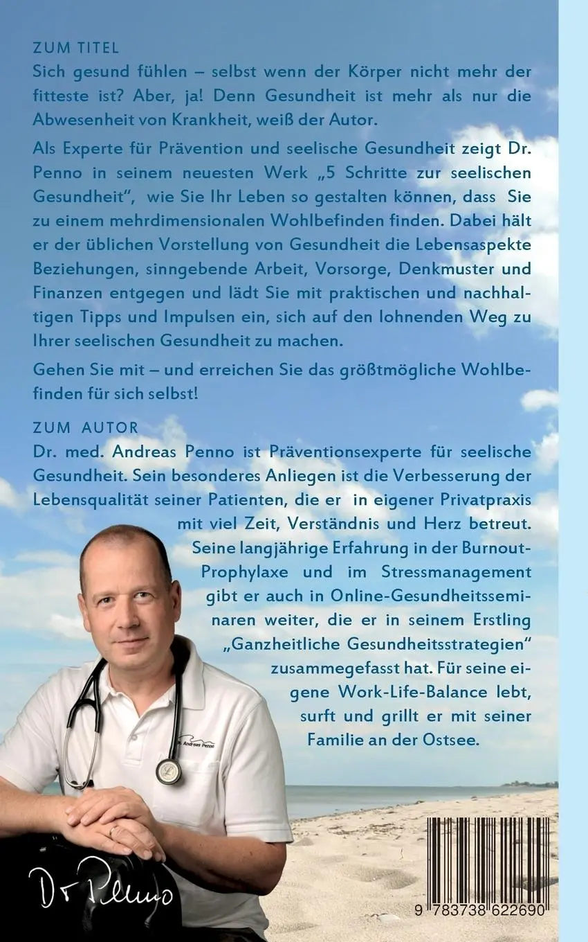 Rückseite: 9783738622690 | 5 Schritte zur seelischen Gesundheit | Andreas Penno | Taschenbuch