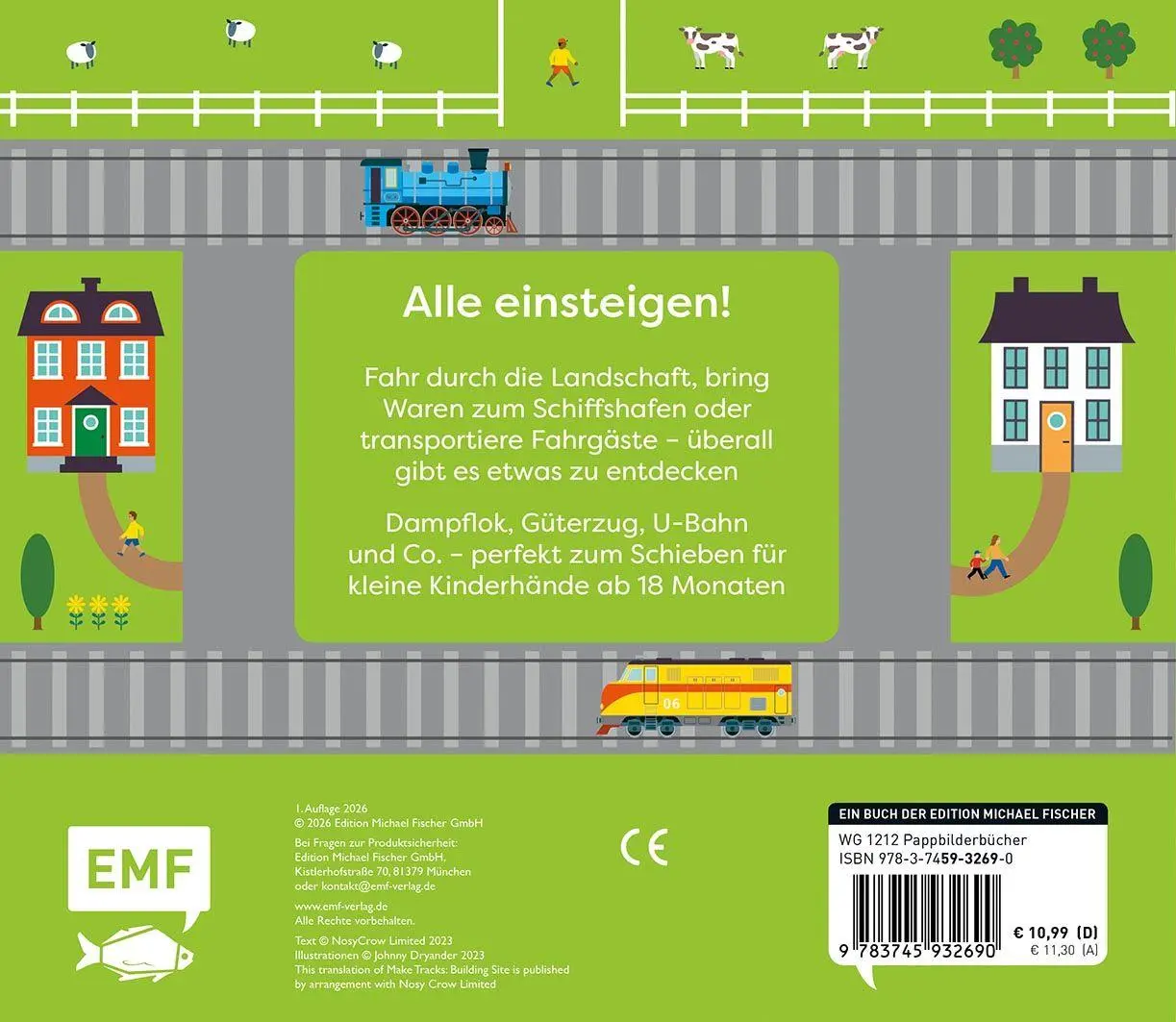 Bild: 9783745932690 | Tut, Tut! - Mein Schiebebuch: Lass uns Zug fahren! | Johnny Dryander