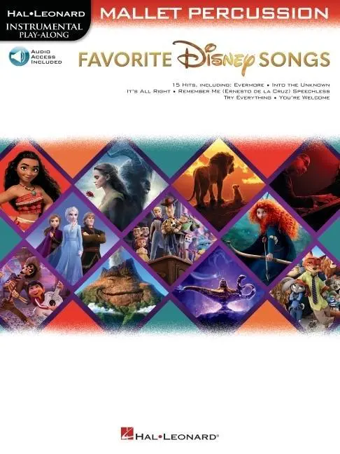 Cover: 9781705142790 | Favorite Disney Songs: Instrumental Play-Along for Mallet Percussion