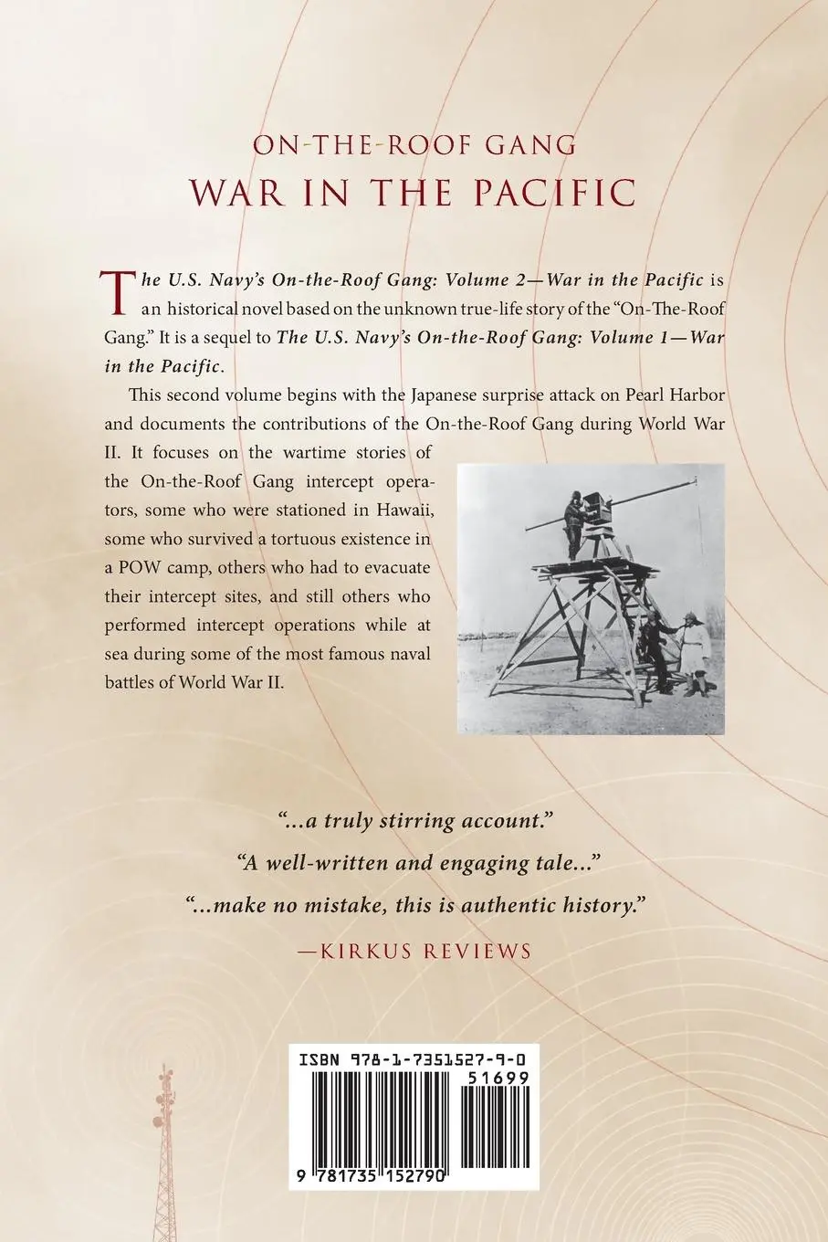 Rückseite: 9781735152790 | The US Navy's On-the-Roof Gang | Volume 2 - War in the Pacific | Zullo