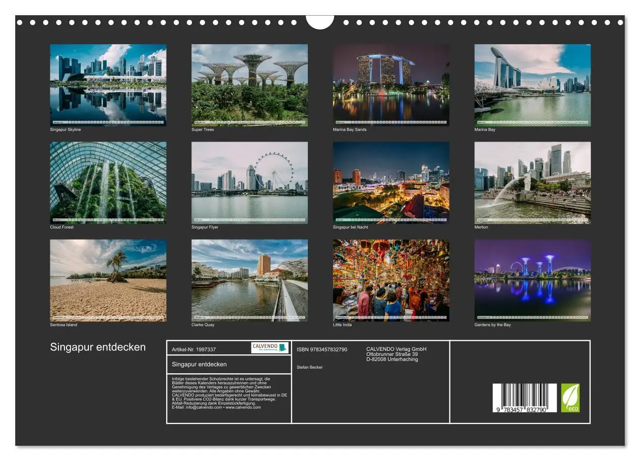 Bild: 9783457832790 | Singapur entdecken (Wandkalender 2026 DIN A3 quer), CALVENDO...
