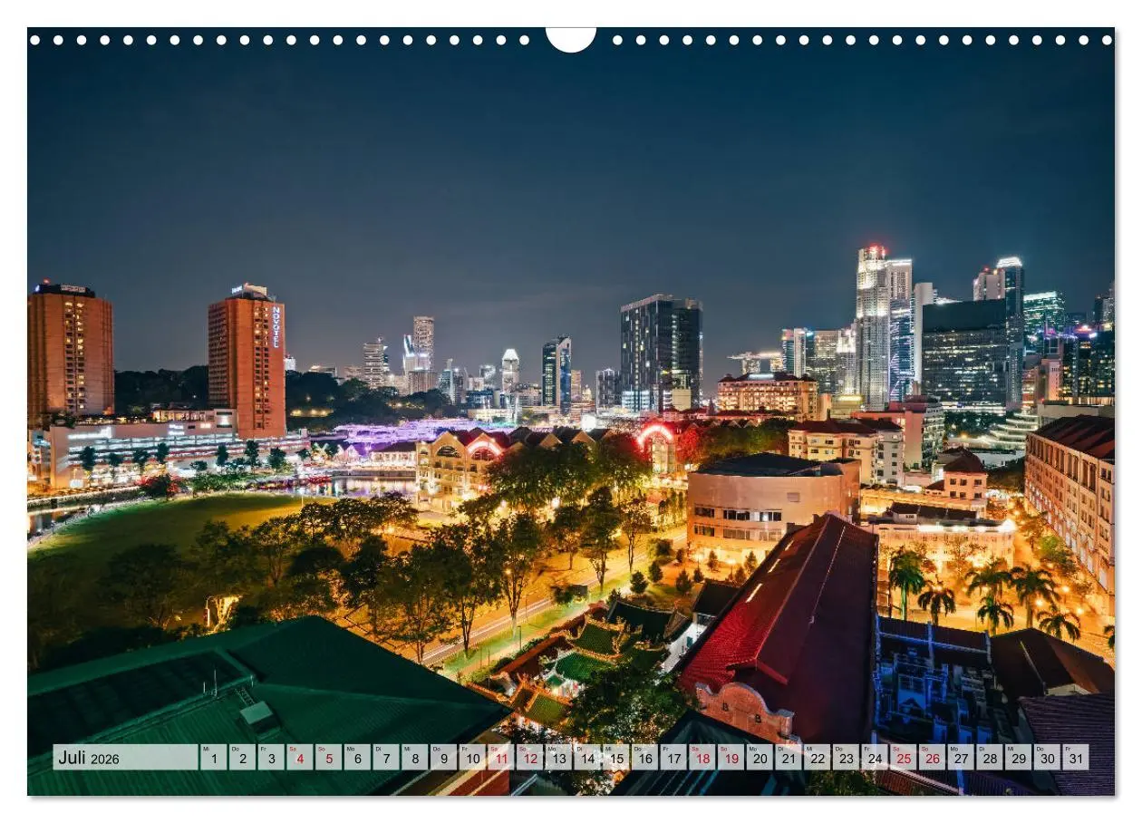 Bild: 9783457832790 | Singapur entdecken (Wandkalender 2026 DIN A3 quer), CALVENDO...