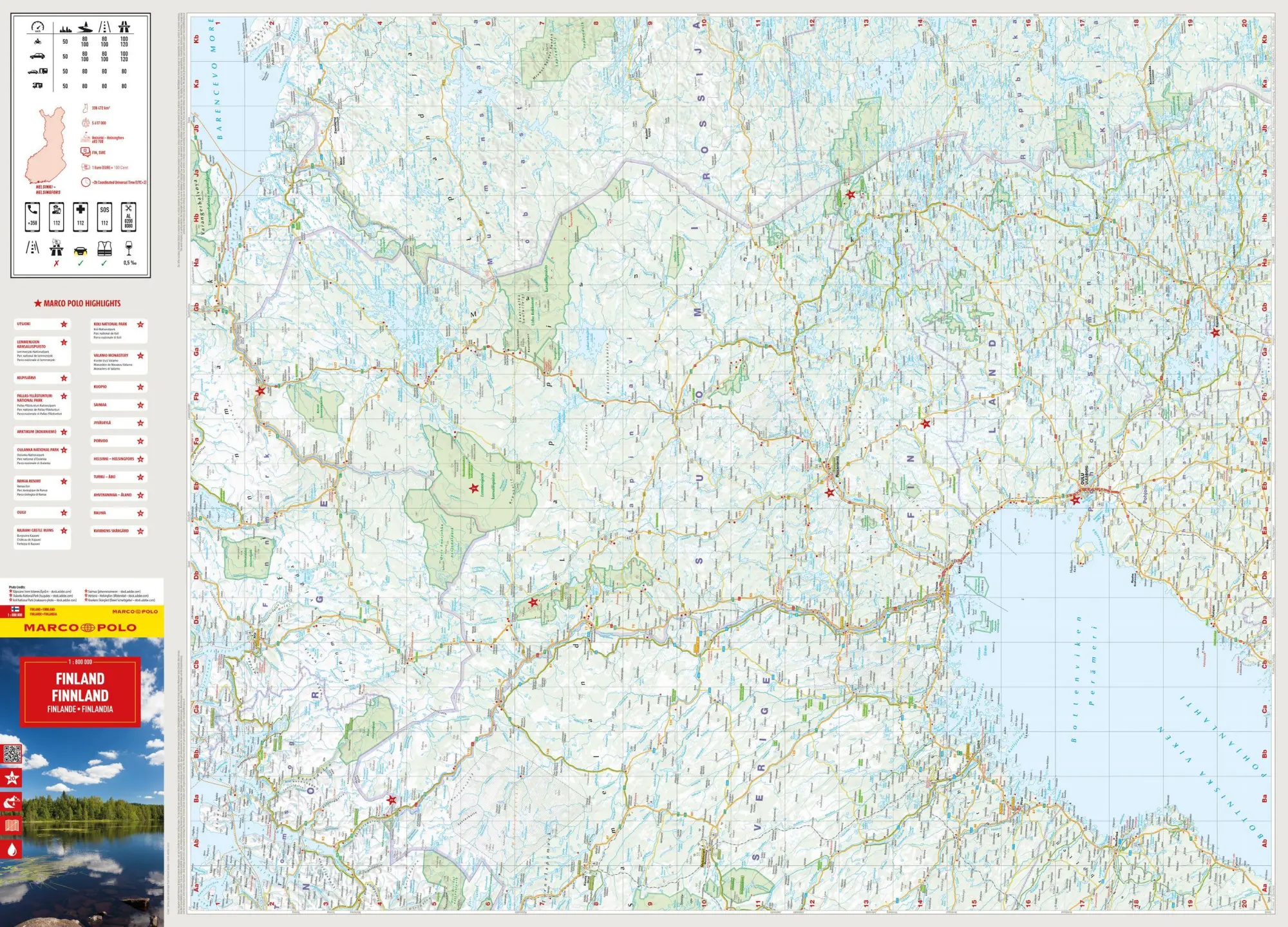 Bild: 9783575022790 | Finland Marco Polo Map | (Land-)Karte | MARCO POLO | Karte (gefaltet)