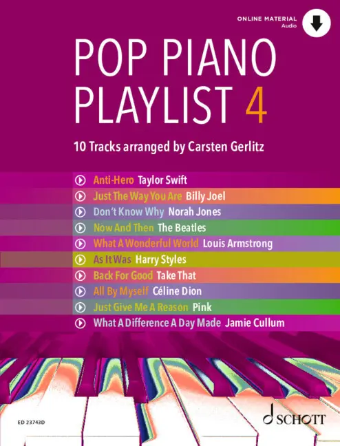 Cover: 9783795732790 | Pop Piano Playlist 4 | Broschüre | 52 S. | 2024 | Schott Music, Mainz