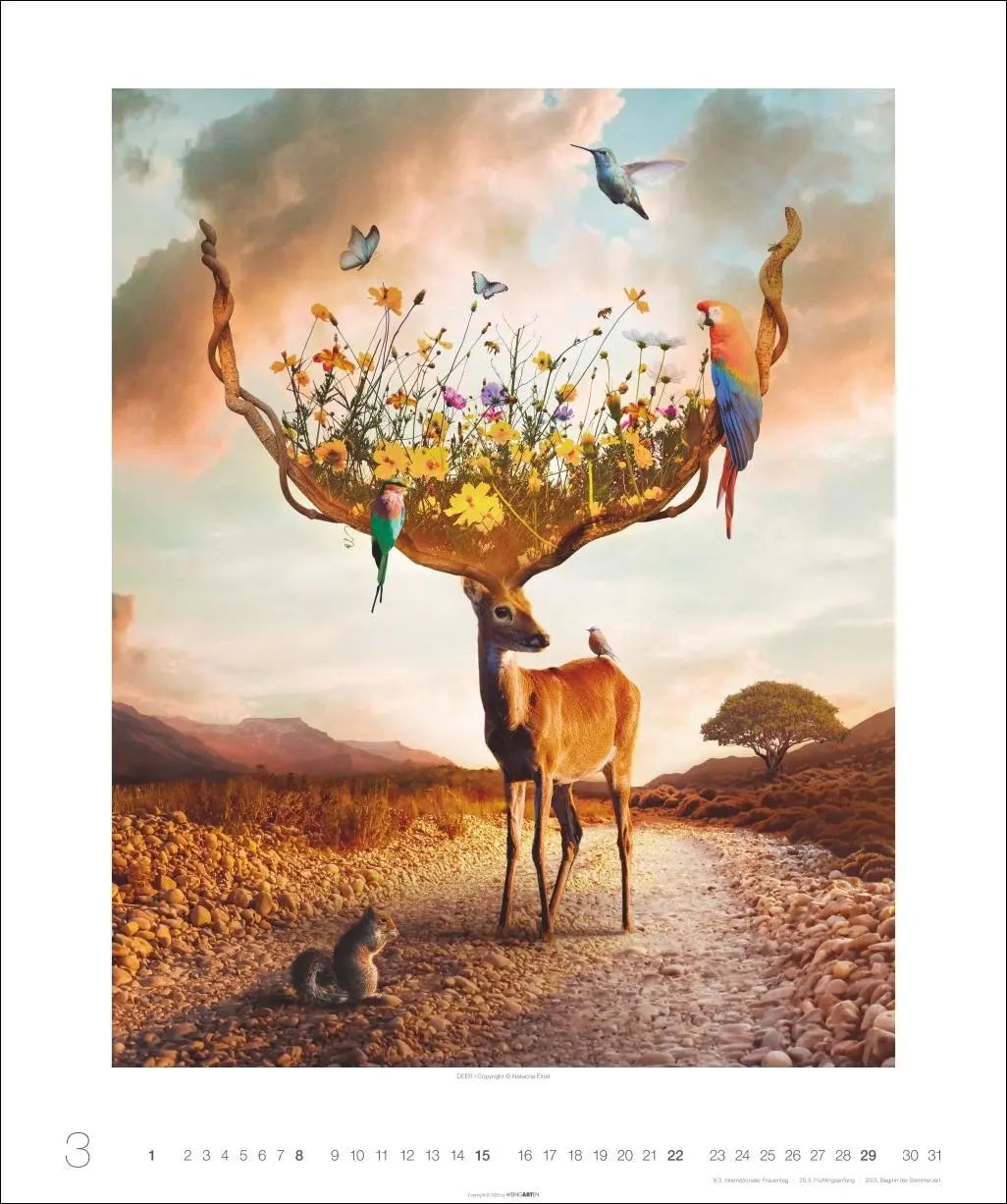 Bild: 9783839902790 | Surreale Welten Kalender 2026 | Natacha Einat | Kalender | 14 S.