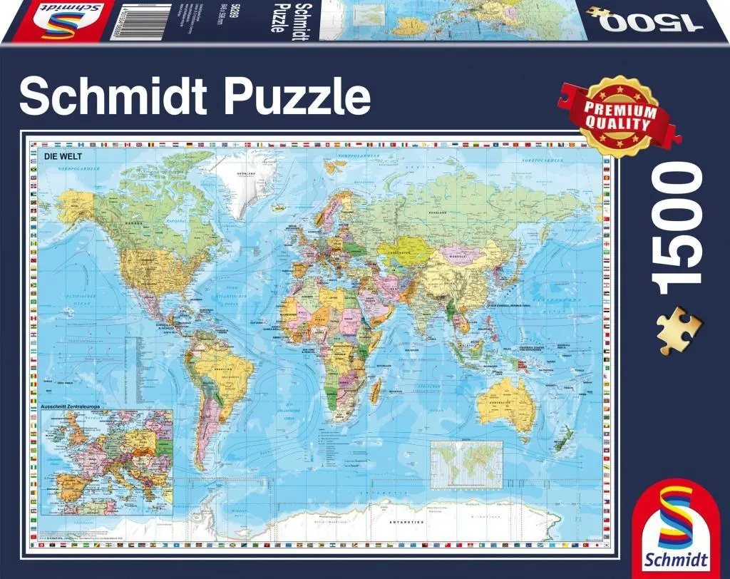 Cover: 4001504582890 | Die Welt, 1.500 Teile Puzzle | Schmidt Spiele | Spiel | Brettspiel