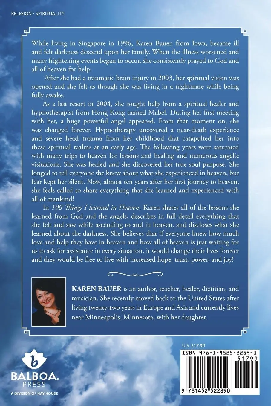 Rückseite: 9781452522890 | 100 Things I Learned in Heaven | Karen Bauer | Taschenbuch | Englisch