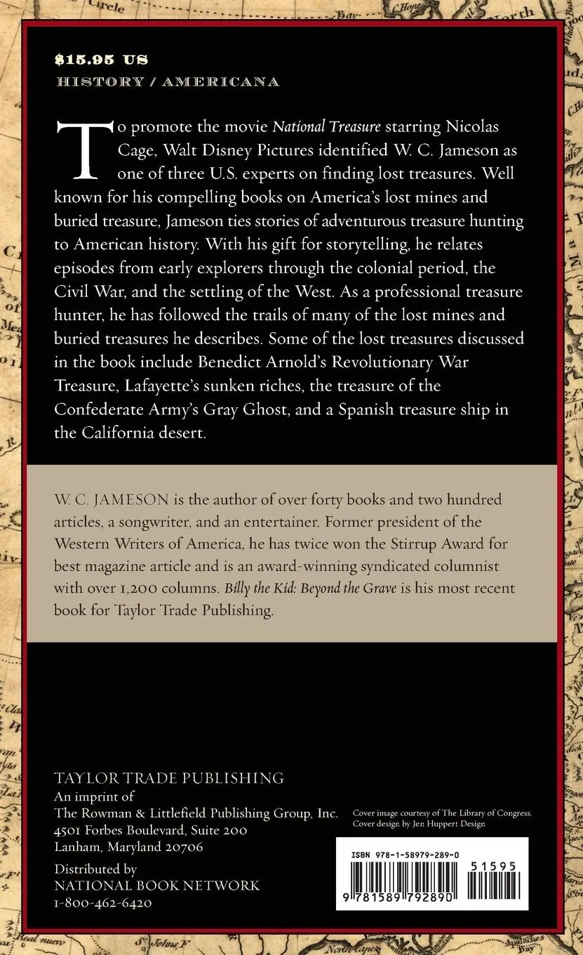 Rückseite: 9781589792890 | Lost Treasures of American History | W. C. Jameson | Taschenbuch
