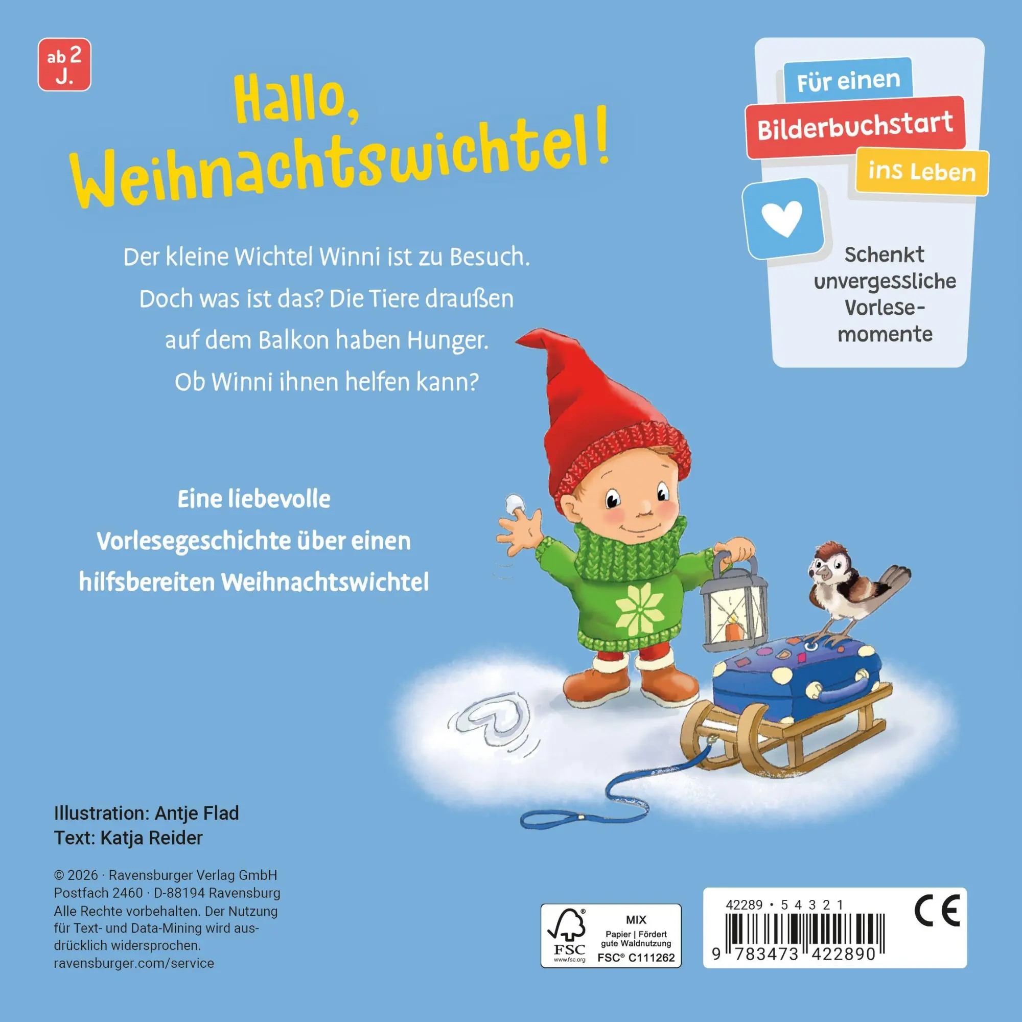 Bild: 9783473422890 | Die Tiere und der Weihnachtswichtel | Katja Reider | Buch | 16 S.