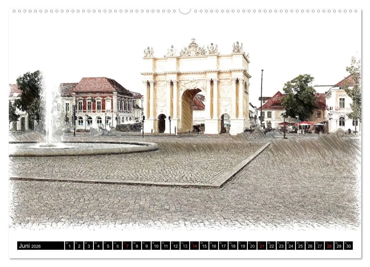 Bild: 9783516152890 | Potsdam Kalender (Wandkalender 2026 DIN A2 quer), CALVENDO...