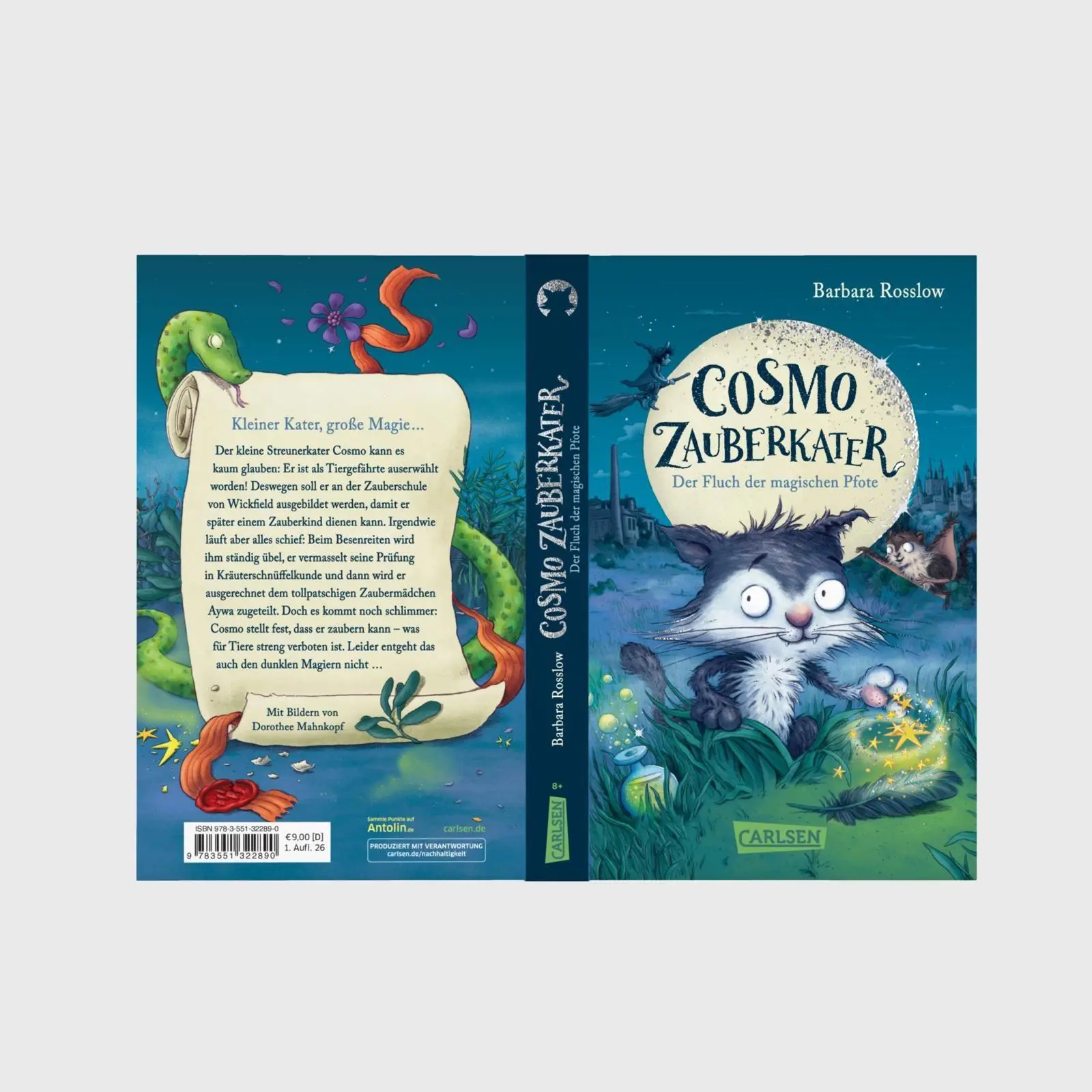 Bild: 9783551322890 | Cosmo Zauberkater 1: Der Fluch der magischen Pfote | Barbara Rosslow