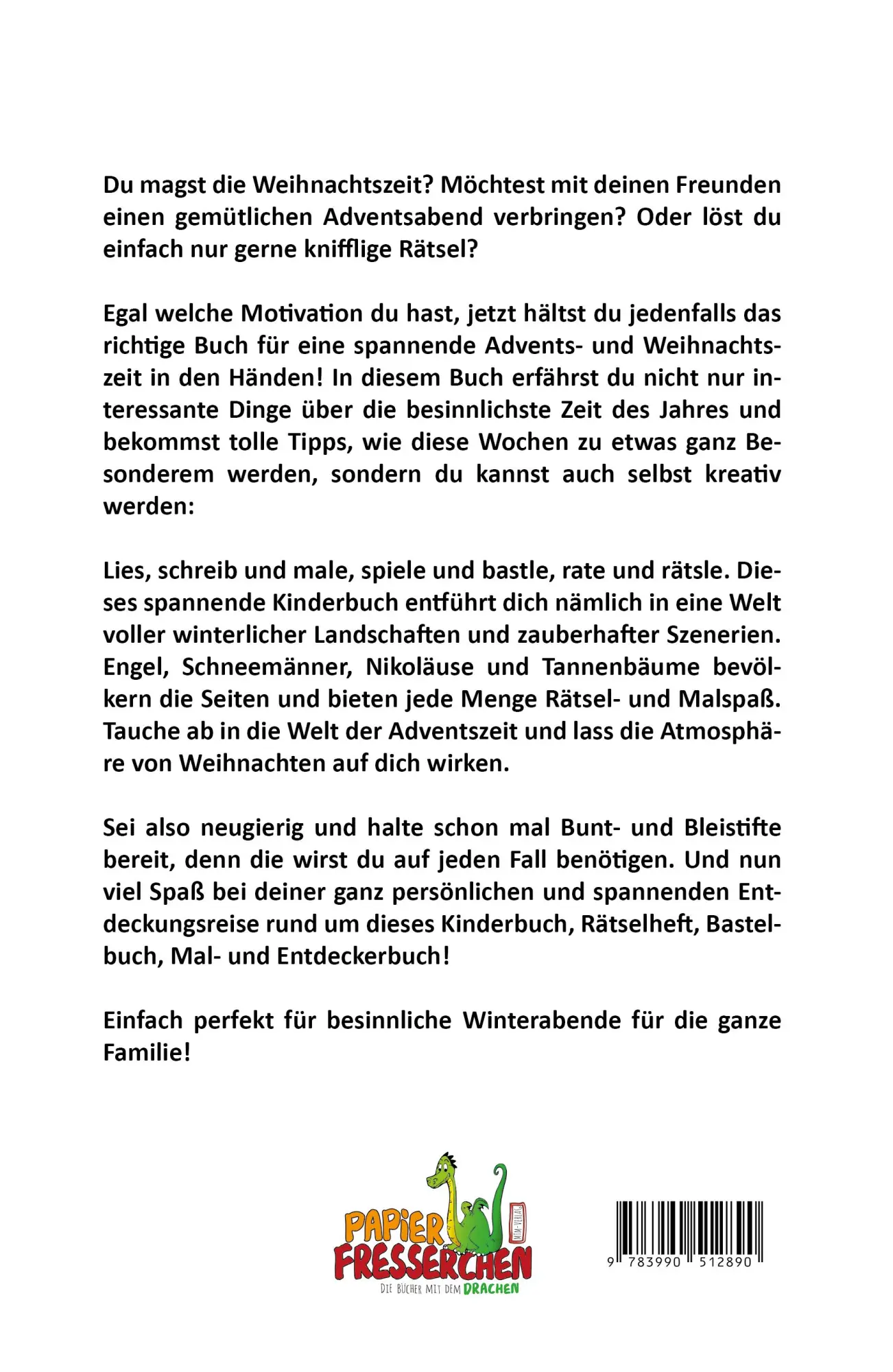 Rückseite: 9783990512890 | Wünsch dich ins Wunder-Weihnachtsland ... Rate- und Rätselspaß im...