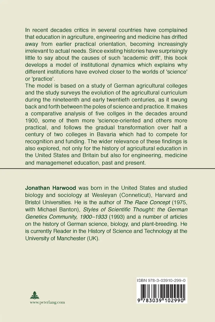 Rückseite: 9783039102990 | Technology's Dilemma | Jonathan Harwood | Taschenbuch | 288 S. | 2005