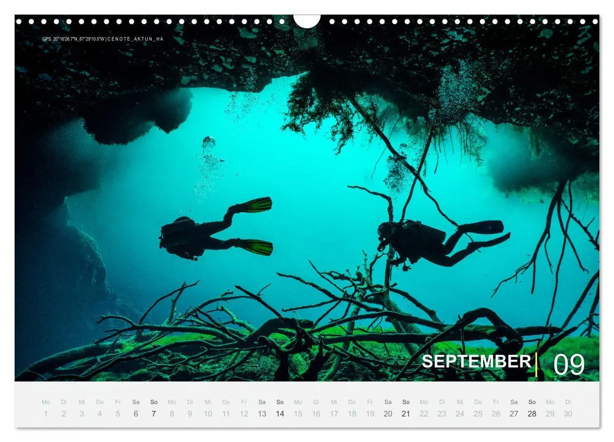 Bild: 9783435102990 | Cenoten Tauchen (Wandkalender 2025 DIN A3 quer), CALVENDO...