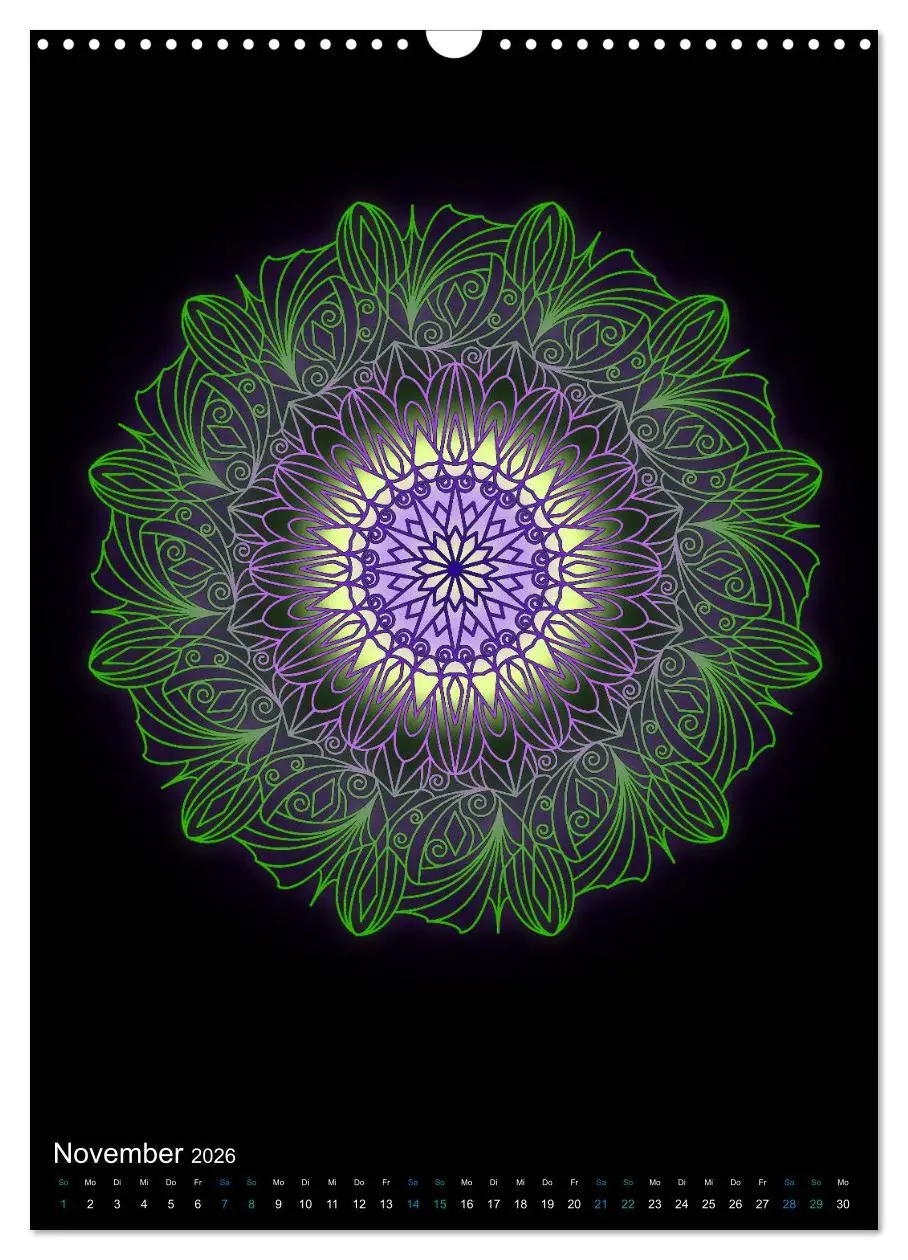 Bild: 9783516382990 | Mandala-Kalender 2026 (Wandkalender 2026 DIN A3 hoch), CALVENDO...