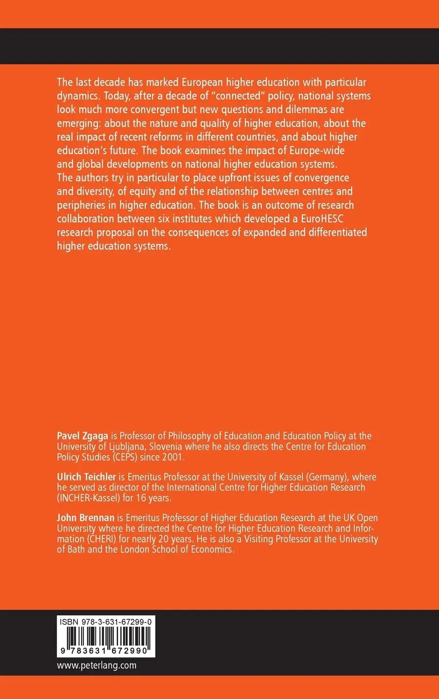 Rückseite: 9783631672990 | The Globalisation Challenge for European Higher Education | Buch